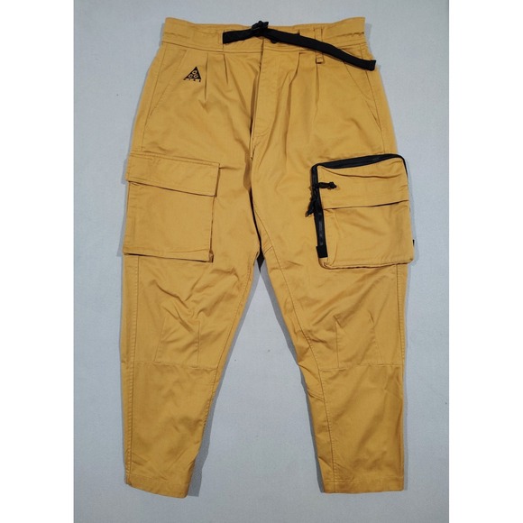 Nike Lab ACG Woven Cargo Pants Men's Size Medium Wheat Khaki Brown CD7646-790 - Picture 1 of 16